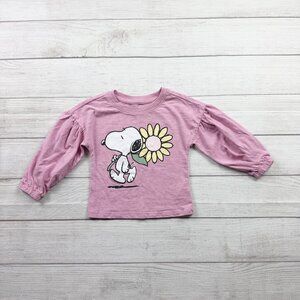 Gap Peanuts Snoopy Flower Graphic Crewneck